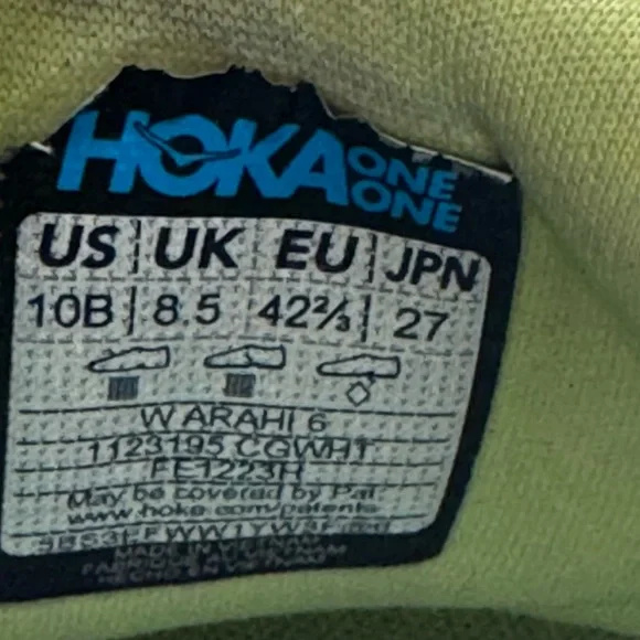 Hoka One‎ One Arahi 6 Women's 10 B Citrus Glow Running Athletic Sneakers
